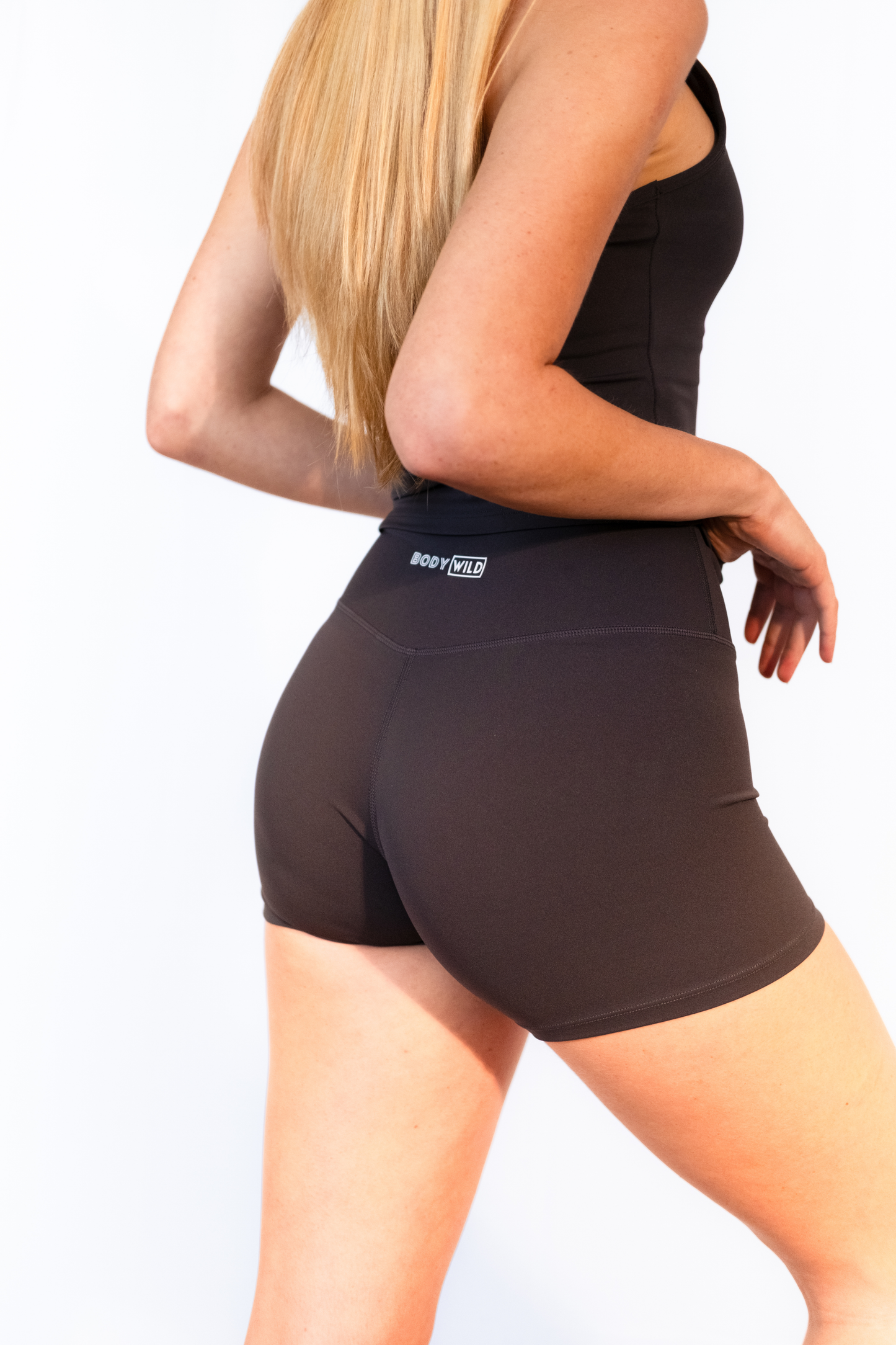 Racerback Shorts (Dark Grey)