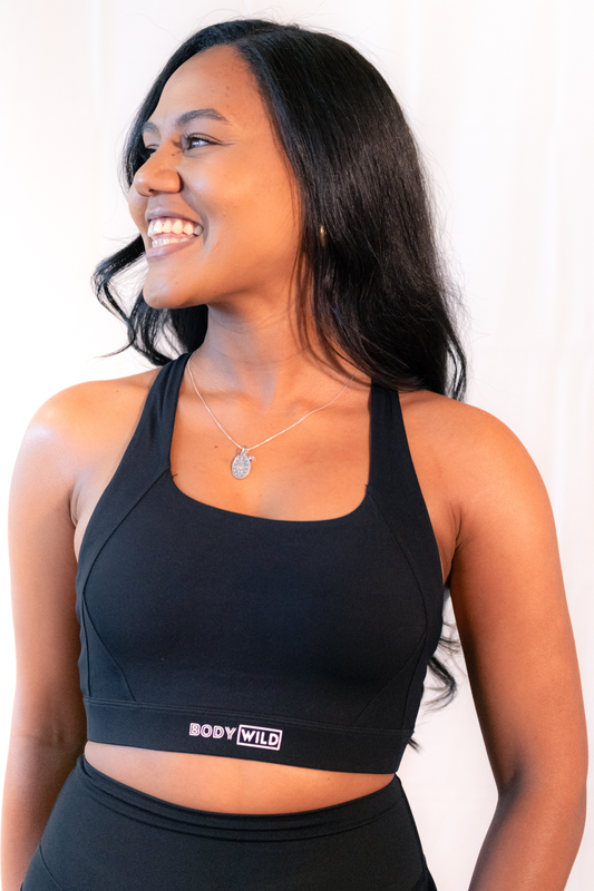 Contour Criss Cross Top (Black)