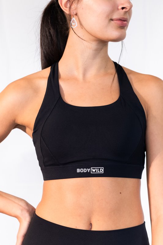 Contour Criss Cross Top (Black)