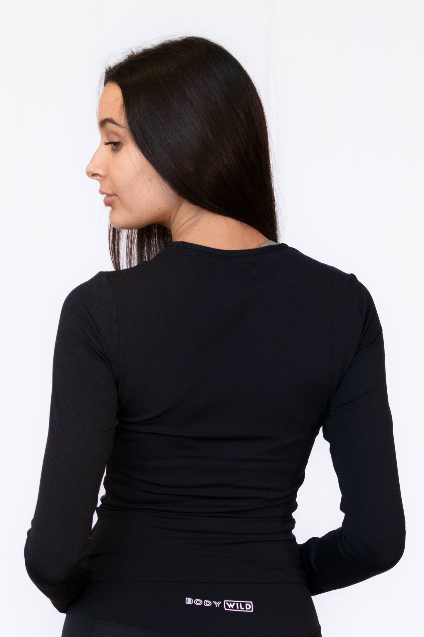 Sculpt Long Sleeve Top (Black)