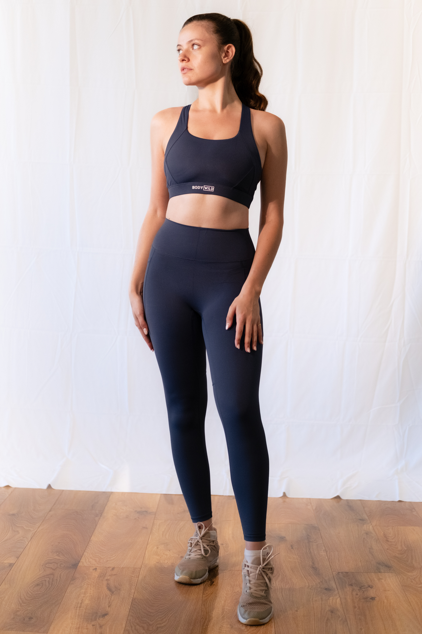 Contour Criss Cross Top (Midnight Blue)