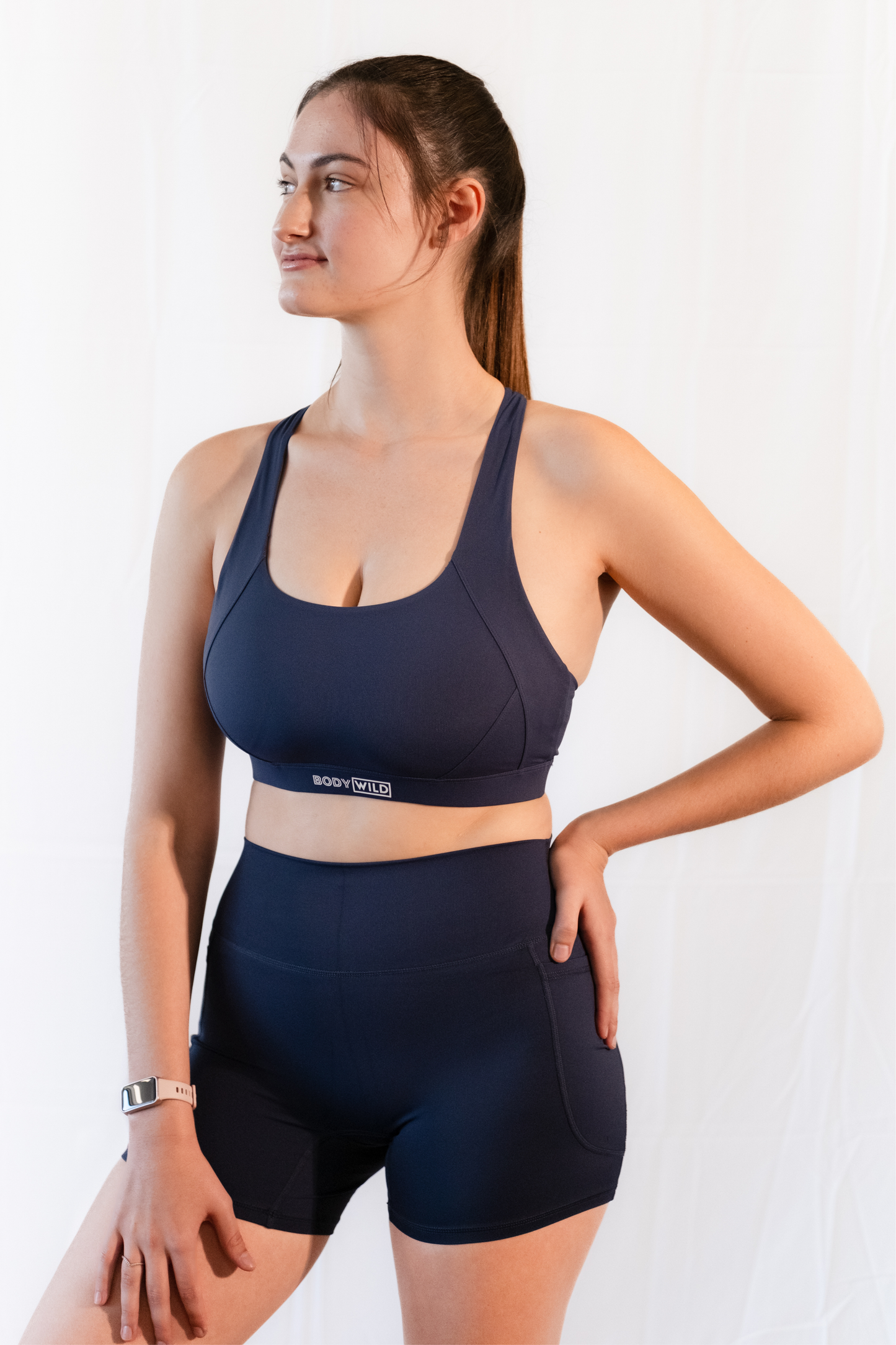 Contour Criss Cross Top (Midnight Blue)