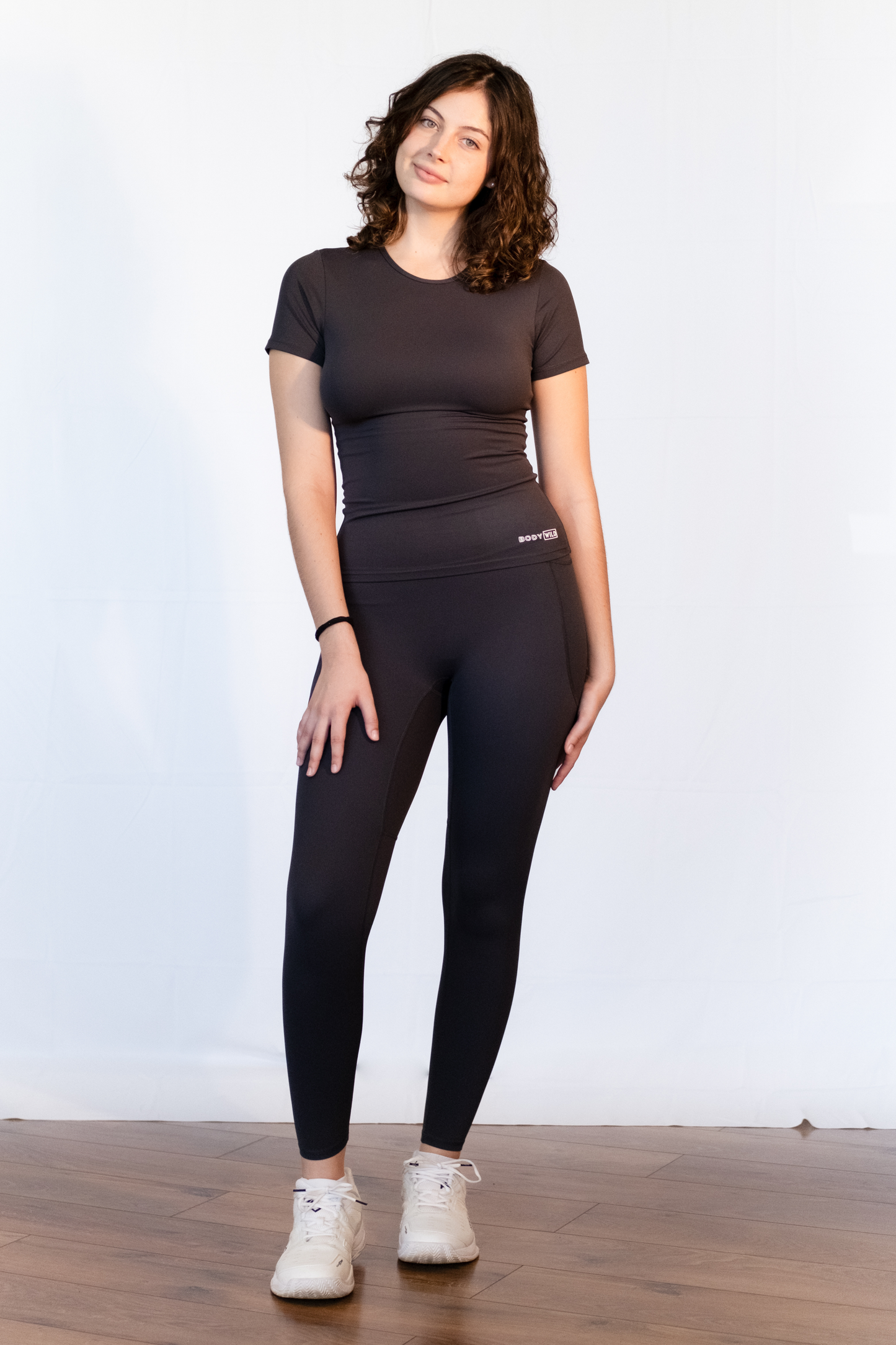 Sculpt Short Sleeve Top (Dark Grey)