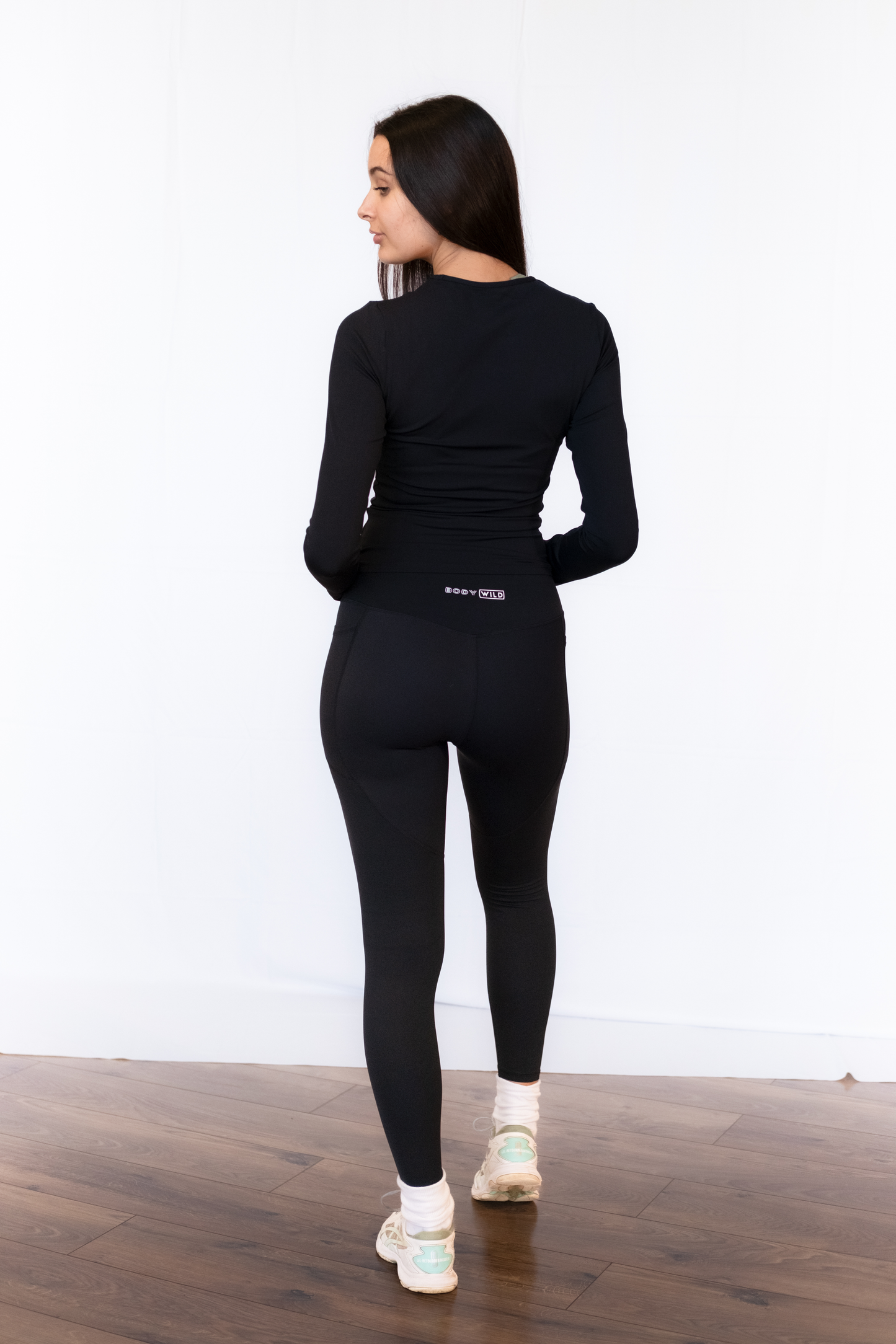 Sculpt Long Sleeve Top (Black)