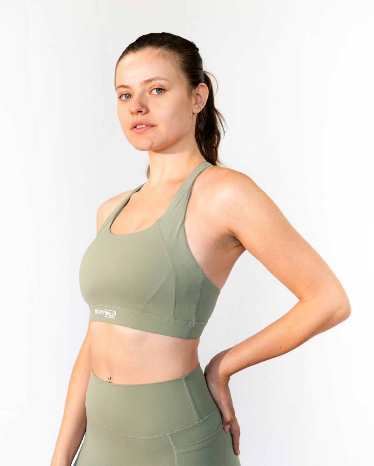 Contour Criss Cross Top (Sage Green)